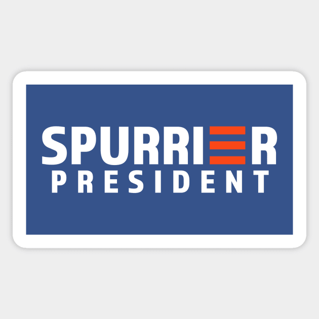 Spurrier For President - Biden Style Sticker by Parkeit